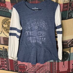 Lucky Brand Triumph Motorcycle graphic Shirt Size S